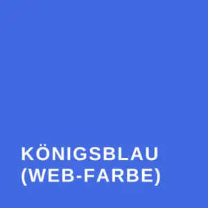 Königsblau Web-Farbe #4169E1